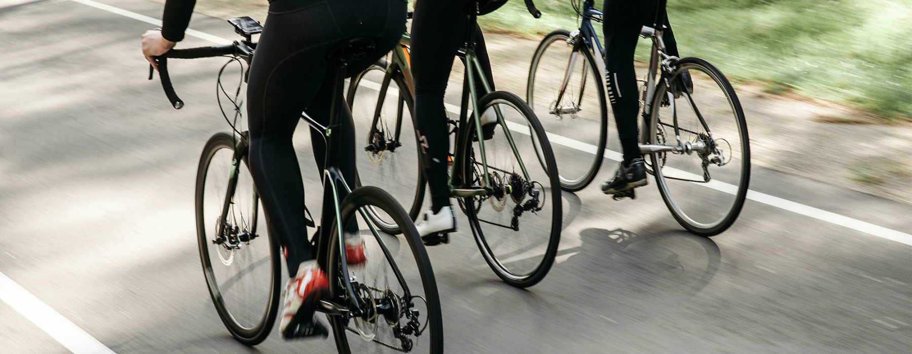 Group of people riding bikes in South Austin near Onion Creek